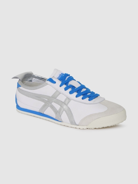 

Onitsuka Tiger Unisex White Solid Sneakers Mexico 66
