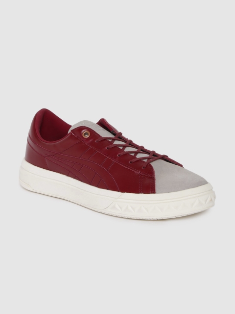 

Onitsuka Tiger Unisex Red Fabre EX Leather Sneakers