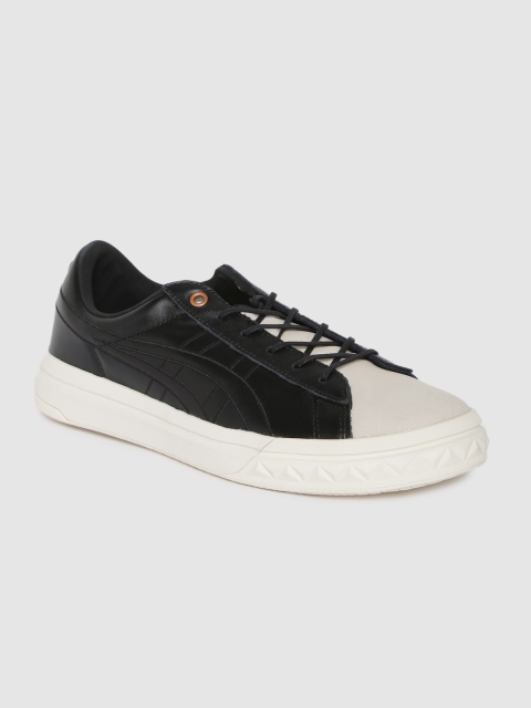 

Onitsuka Tiger Unisex Black Fabre EX Leather Sneakers