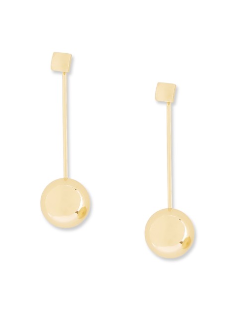 

20Dresses Gold-Toned Circular Jacket Drop Earrings