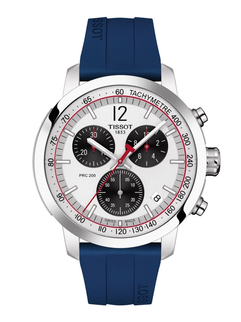 

TISSOT Men Silver-Toned PRC 200 IIHF 2020 Special Edition Analogue Watch T1144171703700