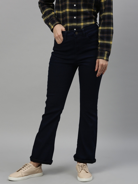 

Metronaut Women Navy Blue Bootcut High-Rise Clean Look Stretchable Jeans