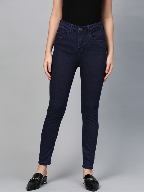 

Metronaut Women Navy Blue Skinny Fit Mid-Rise Clean Look Jeans