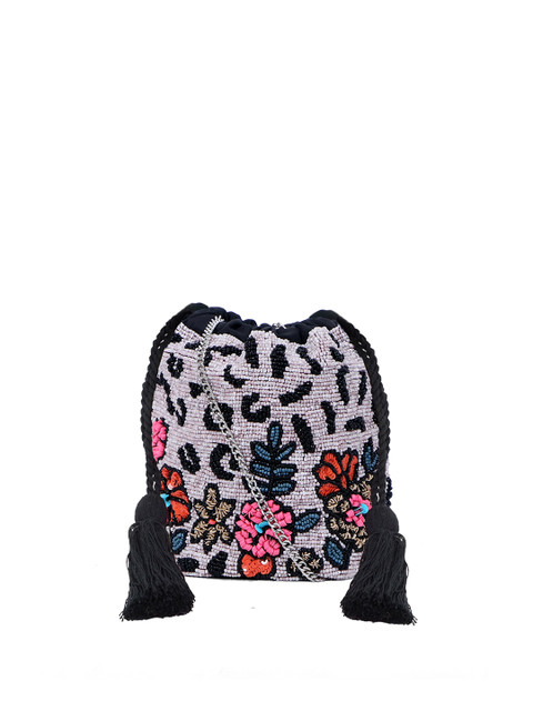 

Diwaah Multicoloured Embellished Potli Clutch, Multi