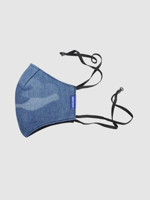 

Jack & Jones Men 3 Ply Protective Outdoor Resuable Protective Masks, Blue