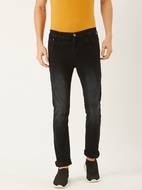 

PARIS HAMILTON Men Black Skinny Fit Mid-Rise Clean Look Stretchable Jeans