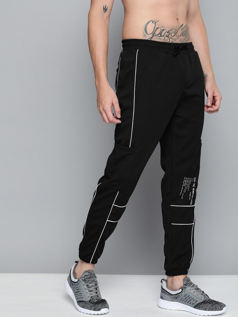 

HRX by Hrithik Roshan Men Black Solid Joggers