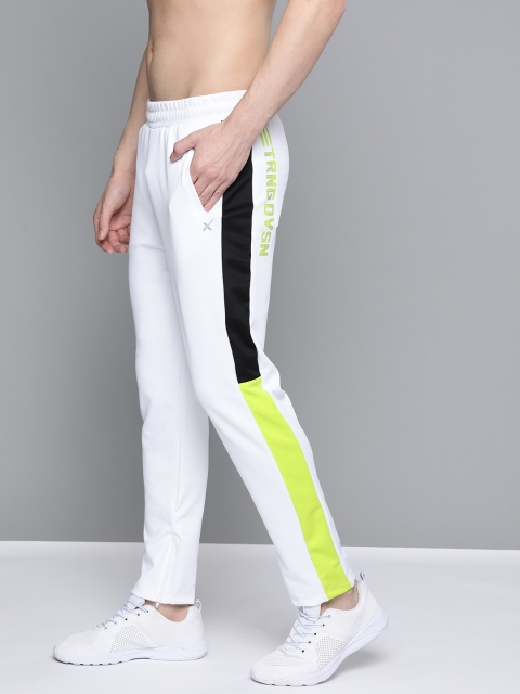 

HRX by Hrithik Roshan Men Bright White Solid Slim fit Rapid-Dry Training Track Pants, Off white