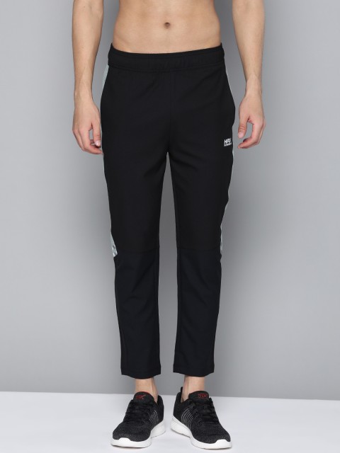 

HRX by Hrithik Roshan Men Jet Black Antimicrobial Rapid-Dry Running Track Pants