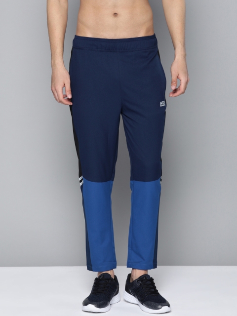 

HRX by Hrithik Roshan Men Medieval Blue Antimicrobial Rapid-Dry Running Track Pants