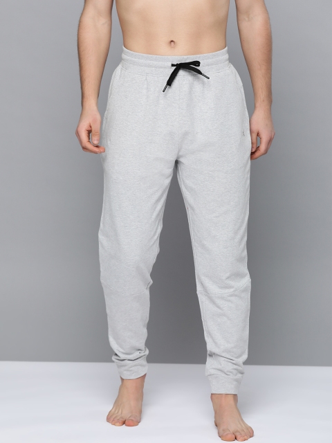 

HRX by Hrithik Roshan Men Light Grey Melange Solid Regular Fit Antimicrobial Yoga Jogger