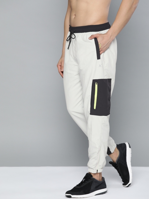 

HRX by Hrithik Roshan Men Gery Volet Solid Regular Fit Rapid-Dry Lifestyle Joggers, Grey