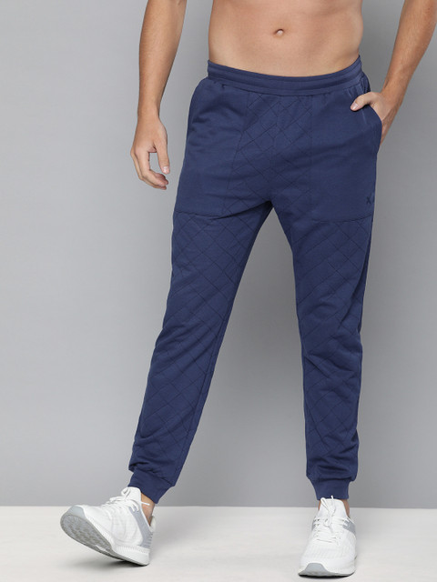 

HRX by Hrithik Roshan Men Blue Solid Slim Fit Bio-Wash Antimicrobial Lifestyle Jogger