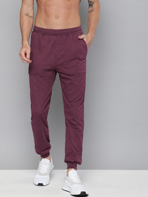 

HRX by Hrithik Roshan Men Fig Solid Slim Fit Bio-Wash Antimicrobial Lifestyle Jogger, Purple