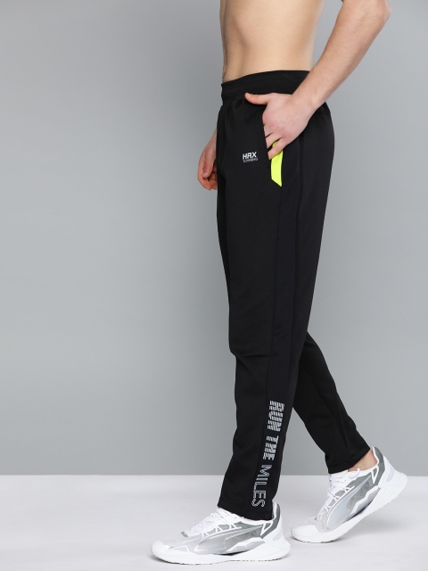 

HRX by Hrithik Roshan Men Jet Black Solid Regular Fit Rapid-Dry Running Track Pants