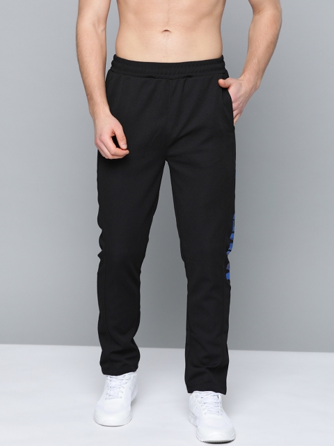 

HRX by Hrithik Roshan Men Jet Black Solid Slim Fit Rapid-Dry Lifestyle Track Pants
