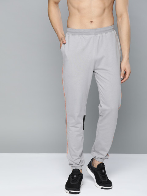 

HRX by Hrithik Roshan Men Wet Weather Bio-Wash Antimicrobial Lifestyle Joggers, Grey melange