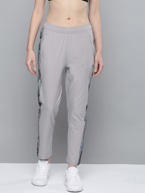 

HRX by Hrithik Roshan Women Grey Slim Fit Antimicrobial Rapid-Dry Running Track Pants