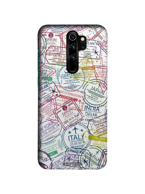 

macmerise Red & Blue Immigration Stamps Classic Pro Xiaomi Redmi Note 8 Pro Back Case