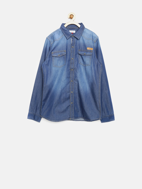 

U.S. Polo Assn. Kids Boys Blue Washed Denim Shirt