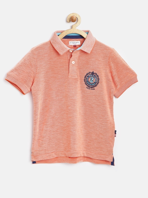 

U.S. Polo Assn. Kids Boys Orange Polo T-shirt