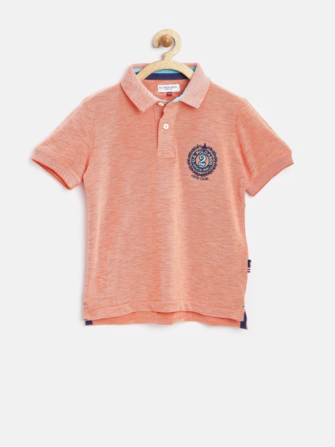 

U.S. Polo Assn. Kids Boys Orange Polo T-shirt