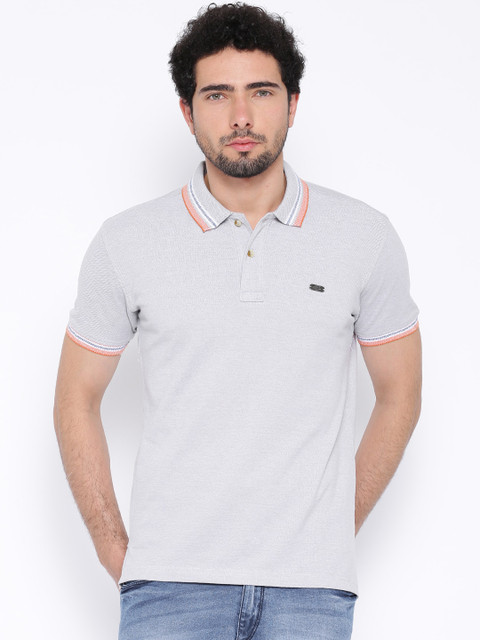 

John Players Grey Polo Pure Cotton T-shirt