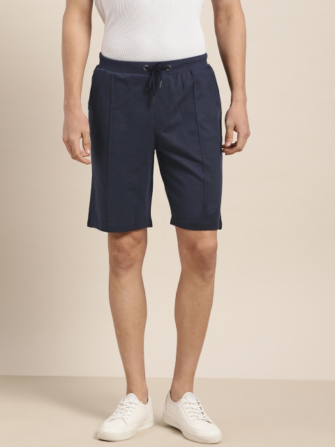 

INVICTUS Men Navy Blue Solid Regular Fit Shorts