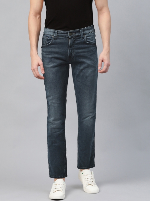 

SPYKAR Men Navy Blue Comfort Straight Fit Mid-Rise Clean Look Jeans