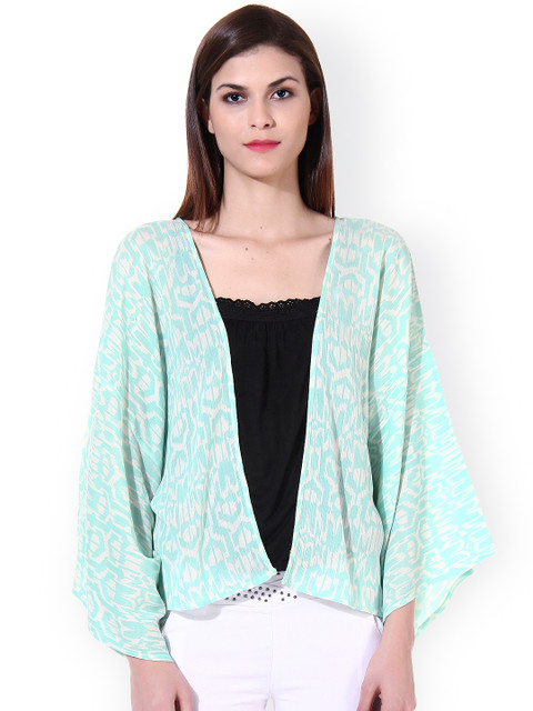

Oxolloxo Green Printed Shrug