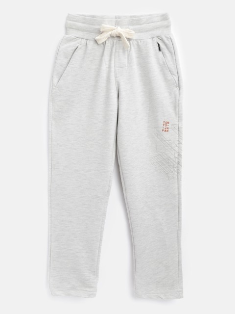 

Sweet Dreams Boys Grey Melange Solid Track Pants