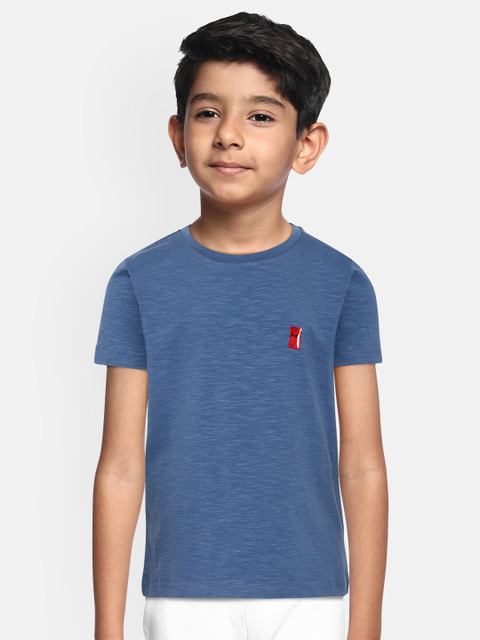 

Sweet Dreams Boys Navy Blue Solid Round Neck T-shirt