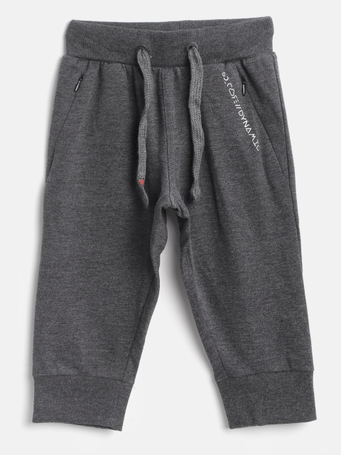 

Sweet Dreams Girls Charcoal Grey Solid Three-Fourth Lounge Joggers