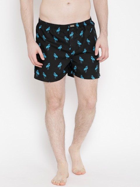 

Flying Machine Black Printed Pure Cotton Boxers FMAM8038