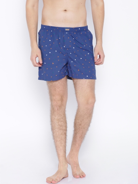 

Flying Machine Blue Printed Boxers FMAM8046