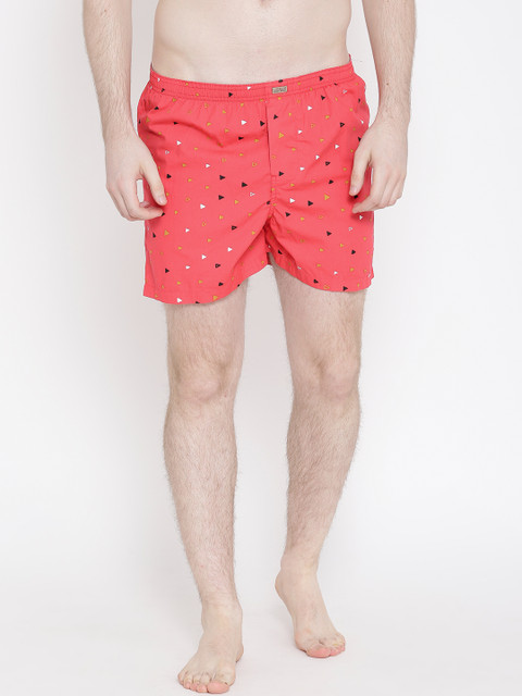 

Flying Machine Red Printed Pure Cotton Boxers FMAM8047