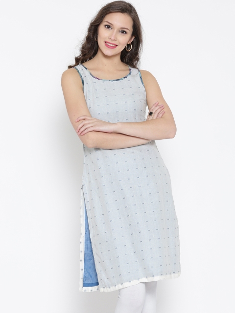 

BIBA Light Blue Kurta