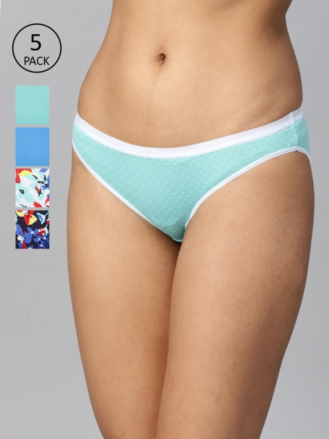 

Marks & Spencer Women Pack of 5 Bikini Briefs T613001X, Blue