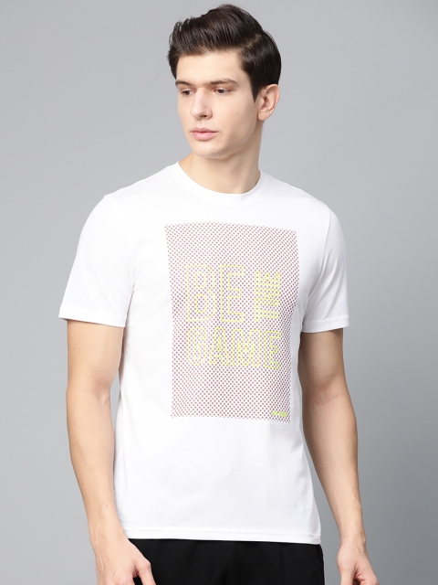 

Alcis Men White Printed Round Neck T-shirt