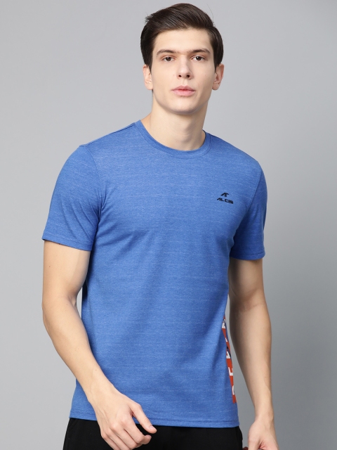 

Alcis Men Blue Striped Round Neck T-shirt