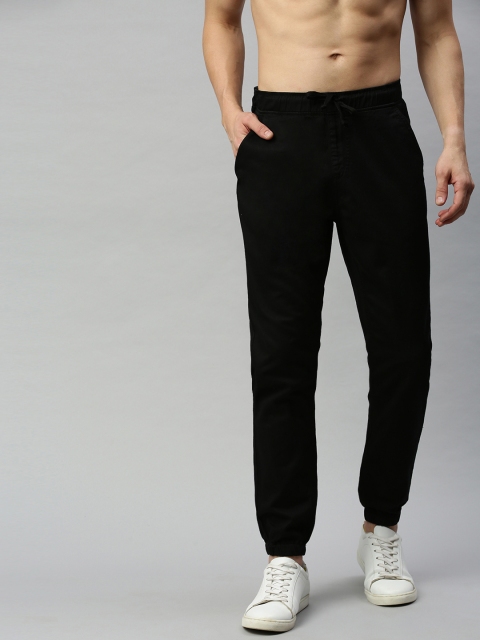 

HERE&NOW Men Black Regular Fit Solid Joggers
