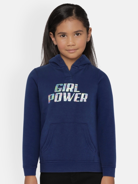 

Allen Solly Junior Girls Blue Printed Hooded Sweatshirt