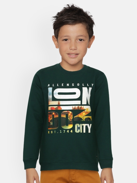 

Allen Solly Junior Boys Green Printed Sweatshirt
