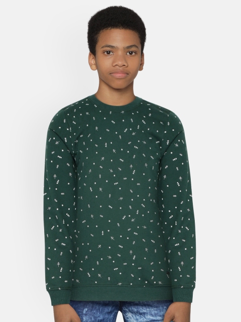 

Allen Solly Junior Boys Teal Printed Sweatshirt