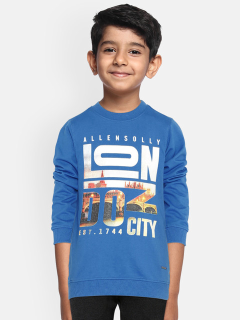 

Allen Solly Junior Boys Blue Printed Sweatshirt