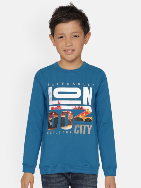 

Allen Solly Junior Boys Blue Printed Sweatshirt