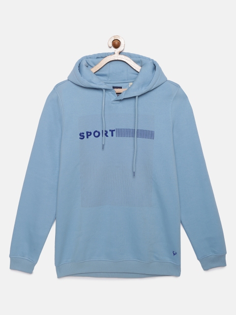 

Allen Solly Junior Boys Blue Printed Hooded Sweatshirt