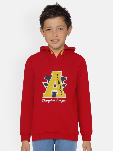 

Allen Solly Junior Boys Red Printed Hooded Sweatshirt