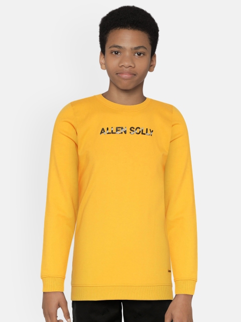 

Allen Solly Junior Boys Yellow Printed Sweatshirt