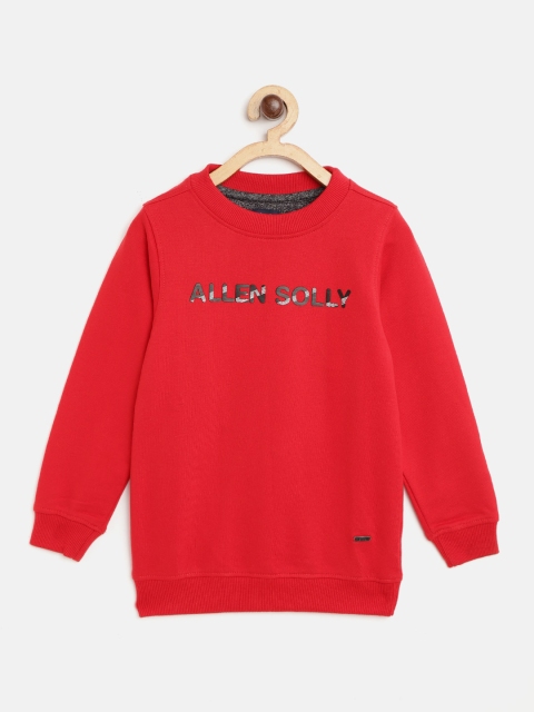 

Allen Solly Junior Boys Red Brand Logo Detail Sweatshirt